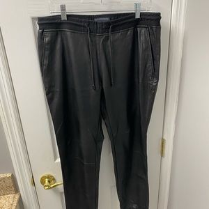 Zara mens pleather joggers!!
